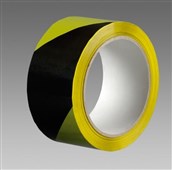 DEN BRAVEN Lepicí páska výstražná 50mm*66bm červeno-žlutá / pravá